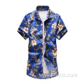 mens printed holiday shirt